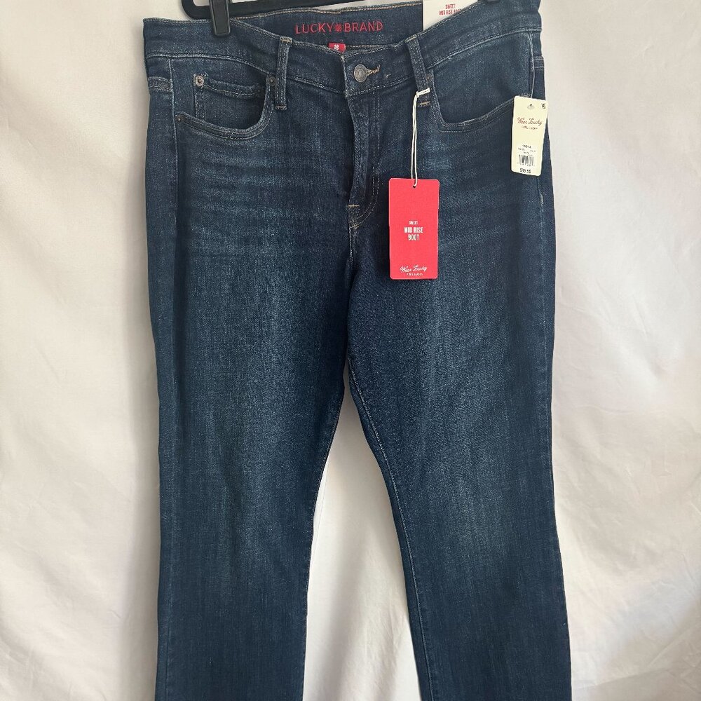 NWT Lucky Jeans mid rise sweet boot sz 12/31